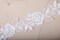 1 Yard Ivory Beaded Floral Bridal Lace Trim for Wedding Gowns Veils and Evening Dresses 1.5 Inch wide